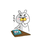 I'm cutie rabbit than dogs（個別スタンプ：18）
