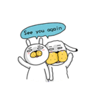 I'm cutie rabbit than dogs（個別スタンプ：34）