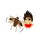 Mr.Cockroach ＆ Little Fly（個別スタンプ：38）