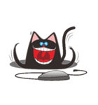 Black triangle cat（個別スタンプ：37）