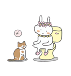 Rabbits and The Cat（個別スタンプ：1）