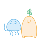 ごんべぇ＆さくらげ（個別スタンプ：1）
