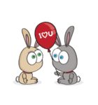 3-O ＆ Rabbit: Life of Rabbit ＆ Bunny（個別スタンプ：21）