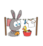 3-O ＆ Rabbit: Life of Rabbit ＆ Bunny（個別スタンプ：34）