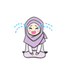 Aleena cute hijab（個別スタンプ：19）