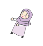 Aleena cute hijab（個別スタンプ：21）