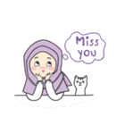 Aleena cute hijab（個別スタンプ：34）