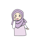 Aleena cute hijab（個別スタンプ：40）