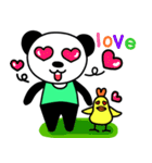 Panda ＆ Chicken Friends Forever（個別スタンプ：18）