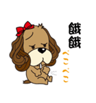 Taiwan Dog with Spaniel Love Story1（個別スタンプ：15）