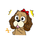 Taiwan Dog with Spaniel Love Story1（個別スタンプ：32）