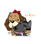 Taiwan Dog with Spaniel Love Story1（個別スタンプ：40）