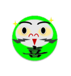 だるまと漢字の組み合わせ（個別スタンプ：1）