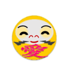 だるまと漢字の組み合わせ（個別スタンプ：33）
