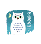 Owl in The Moonlight (Taiwanese Ver.)（個別スタンプ：14）