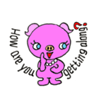 Piggy Pinkboo - ENGLISH（個別スタンプ：3）