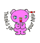 Piggy Pinkboo - ENGLISH（個別スタンプ：6）