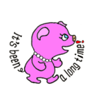 Piggy Pinkboo - ENGLISH（個別スタンプ：9）
