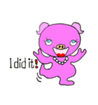 Piggy Pinkboo - ENGLISH（個別スタンプ：13）