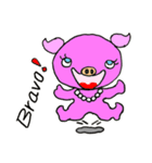 Piggy Pinkboo - ENGLISH（個別スタンプ：14）