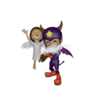 3D Angel and Devil（個別スタンプ：10）