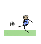 Soccer Teddy（個別スタンプ：8）