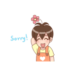 Smile Florist Boy（個別スタンプ：5）