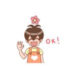 Smile Florist Boy（個別スタンプ：6）