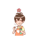 Smile Florist Boy（個別スタンプ：12）