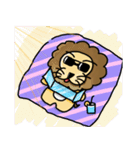 cute fat lion "leo mo"（個別スタンプ：35）