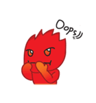 Fire Element Character - Burn（個別スタンプ：16）
