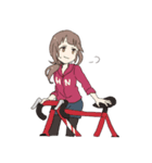 自転車×女の子～自転車女子～（個別スタンプ：2）