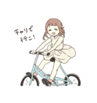 自転車×女の子～自転車女子～（個別スタンプ：3）