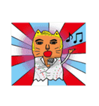 Funny thumbcat family（個別スタンプ：28）