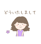 ふわっとカラフル女の子。（個別スタンプ：21）