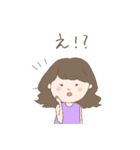 ふわっとカラフル女の子。（個別スタンプ：22）