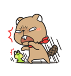 Grumpy Mr Beaver（個別スタンプ：3）