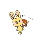 ぴたっとくっつくおんなのこ（個別スタンプ：4）