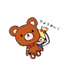 ぴたっとくっつくおんなのこ（個別スタンプ：10）