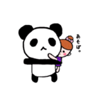 ぴたっとくっつくおんなのこ（個別スタンプ：13）
