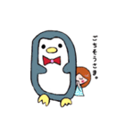 ぴたっとくっつくおんなのこ（個別スタンプ：17）