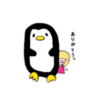 ぴたっとくっつくおんなのこ（個別スタンプ：20）