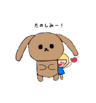 ぴたっとくっつくおんなのこ（個別スタンプ：24）