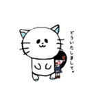 ぴたっとくっつくおんなのこ（個別スタンプ：26）