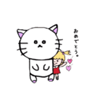 ぴたっとくっつくおんなのこ（個別スタンプ：27）