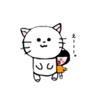 ぴたっとくっつくおんなのこ（個別スタンプ：30）
