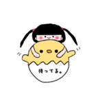 ぴたっとくっつくおんなのこ（個別スタンプ：31）