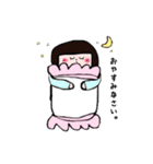 ぴたっとくっつくおんなのこ（個別スタンプ：38）