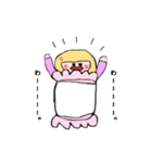 ぴたっとくっつくおんなのこ（個別スタンプ：40）