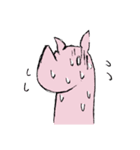 何かを諦めたサイ（個別スタンプ：37）